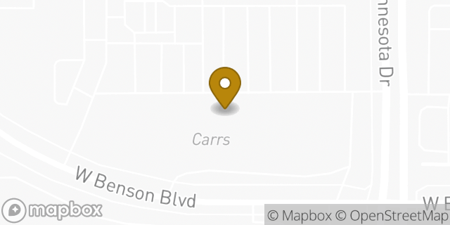 Map showing the location of Starbucks in Anchorage, AK 99517