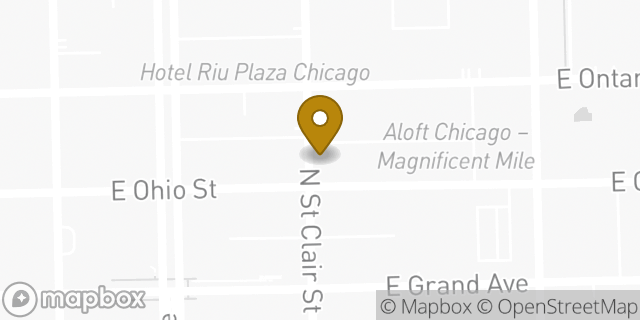 Map showing the location of Baskin-Robbins in Chicago, IL 60611