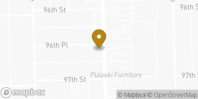 Map showing the location of The UPS Store in Oak Lawn, IL 60453
