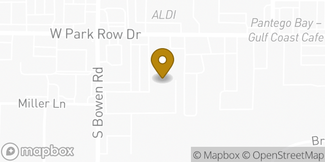 Map showing the location of Planet Fitness in Pantego, TX 76013