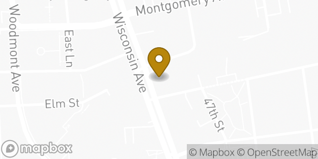 Map showing the location of Johns Hopkins Community Physicians in Bethesda, MD 20814