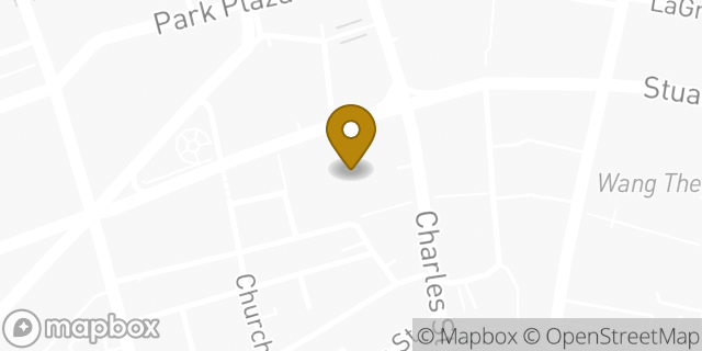 Map showing the location of Enterprise Rent-A-Car in Boston, MA 02116