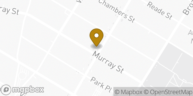 Map showing the location of Dunkin' in New York, NY 10007
