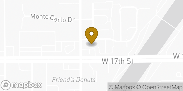 Map showing the location of AutoZone in Santa Ana, CA 92706