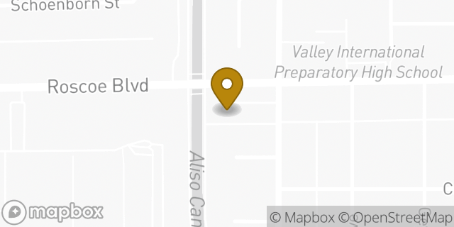 Map showing the location of 7-Eleven in Northridge, CA 91324