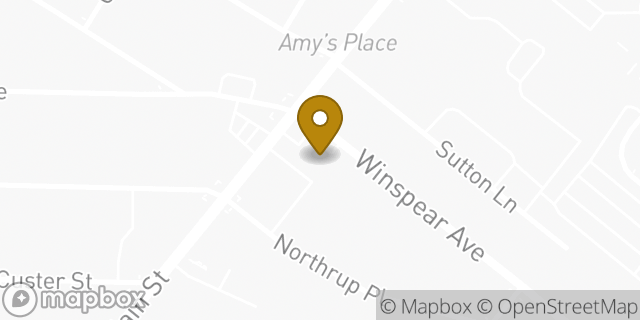Map showing the location of Amazon Locker - Andujar in Buffalo, NY 14214
