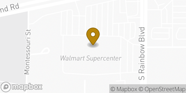 Map showing the location of Walmart Supercenter in Las Vegas, NV 89178