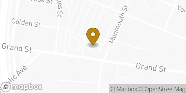 Map showing the location of Dunkin' in Jersey City, NJ 07302