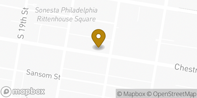 Map showing the location of Starbucks in Philadelphia, PA 19103