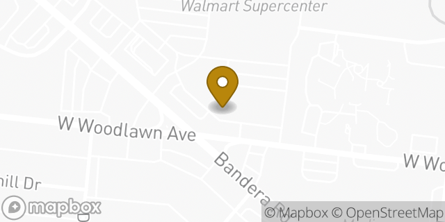 Map showing the location of EZPAWN in San Antonio, TX 78228