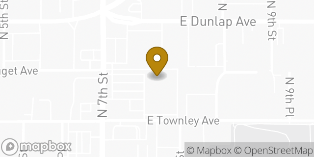 Map showing the location of Planet Fitness in Phoenix, AZ 85020
