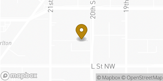 Map showing the location of MedStar Health Orthopedic at Lafayette in Washington, DC