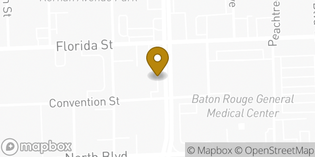 Map showing the location of Subway in Baton Rouge, LA 70806