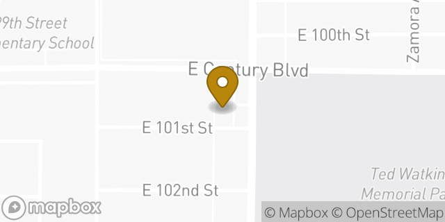 Map showing the location of AutoZone in Los Angeles, CA 90002