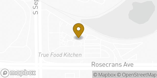 Map showing the location of YETI in El Segundo, CA 90245