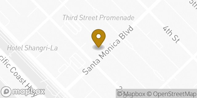 Map showing the location of Equinox Santa Monica in Santa Monica, CA 90401