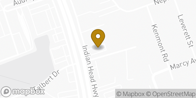 Map showing the location of Papa John's Pizza in Oxon Hill, MD 20745