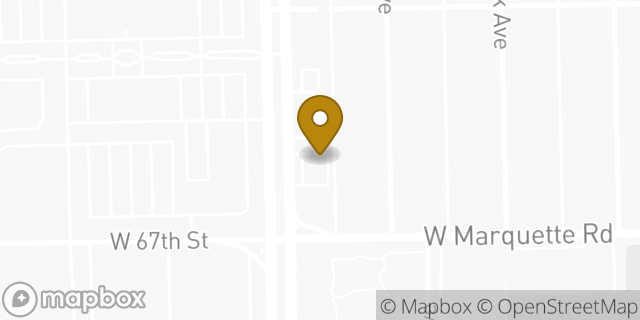 Map showing the location of Dunkin' Donuts in Chicago, IL 60638