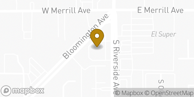 Map showing the location of ATM Walgreens in Rialto, CA 92376