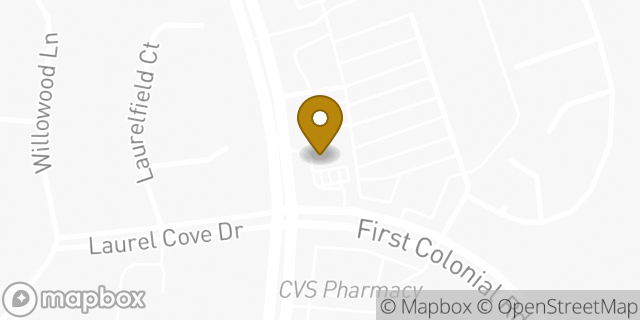 Map showing the location of ATM 7ELEVEN-FCTI in Virginia Beach, VA 23454
