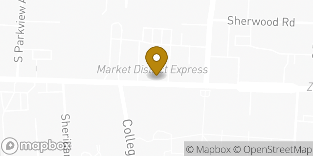 Map showing the location of Starbucks in Bexley, OH 43209
