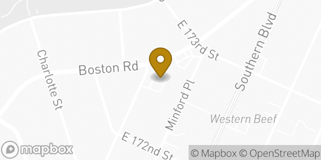 Map showing the location of McDonald's in New York, NY 10460