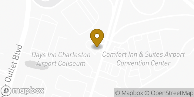 Map showing the location of McDonald's in North Charleston, SC 29418