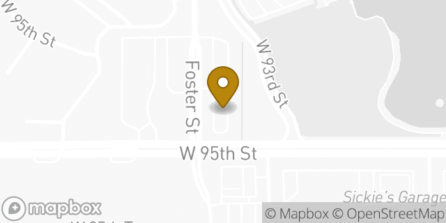 Map showing the location of McDonald's in Overland Park, KS 66212
