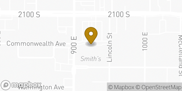 Map showing the location of Starbucks in Salt Lake City, UT 84106