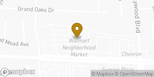 Map showing the location of Walmart Neighborhood Market in Las Vegas, NV 89156