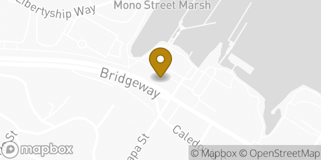 Map showing the location of Patagonia Provisions in Sausalito, CA 94965