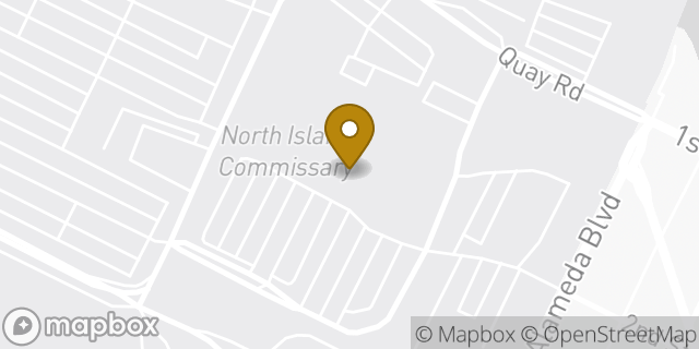 Map showing the location of Dunkin' in Coronado, CA 92118