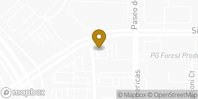 Map showing the location of Starbucks Coffee Company in San Diego, CA 92154
