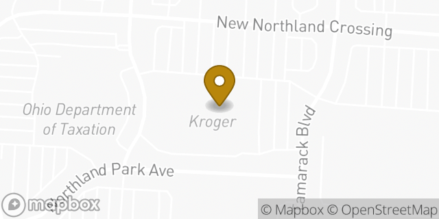 Map showing the location of ATM Kroger in Columbus, OH 43229