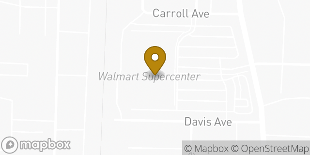 Map showing the location of Walmart Supercenter in South Milwaukee, WI 53172