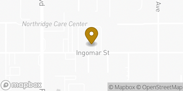 Map showing the location of The Church of Jesus Christ of Latter-day Saints in Reseda, CA 91335
