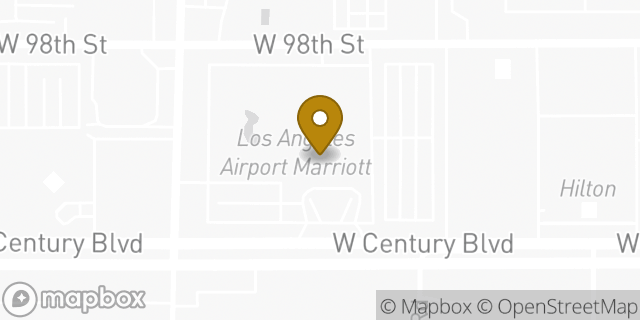 Map showing the location of Starbucks in Los Angeles, CA 90045
