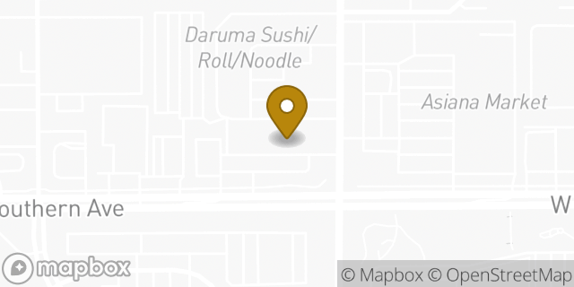Map showing the location of Amazon Locker - Haven in Mesa, AZ 85202