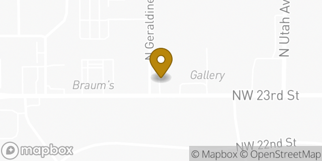 Map showing the location of Subway in Oklahoma City, OK 73107