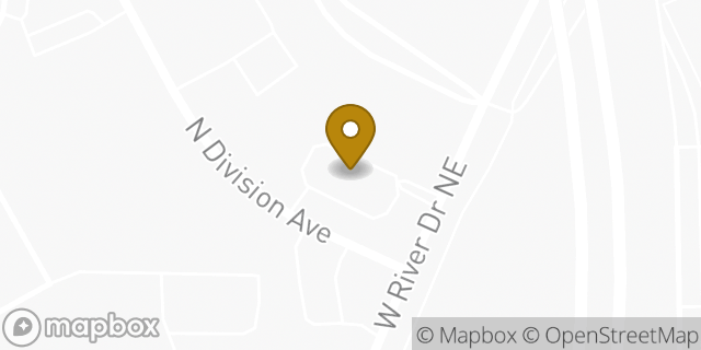 Map showing the location of McDonald's in Comstock Park, MI 49321
