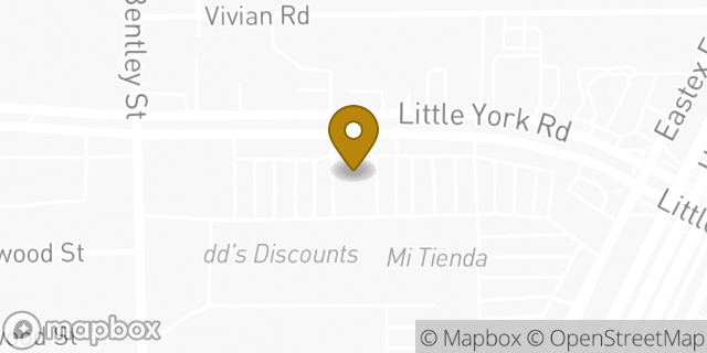 Map showing the location of Subway in Houston, TX 77093