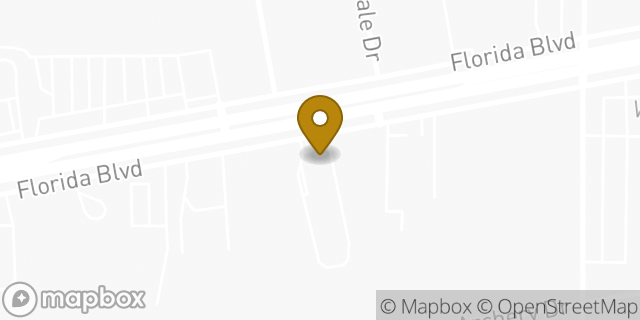 Map showing the location of Budget Truck Rental in Baton Rouge, LA 70815