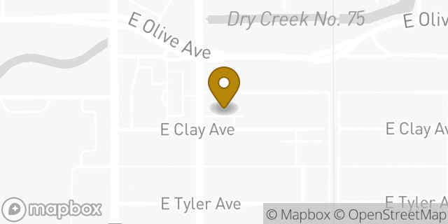 Map showing the location of Enterprise Rent-A-Car in Fresno, CA 93701