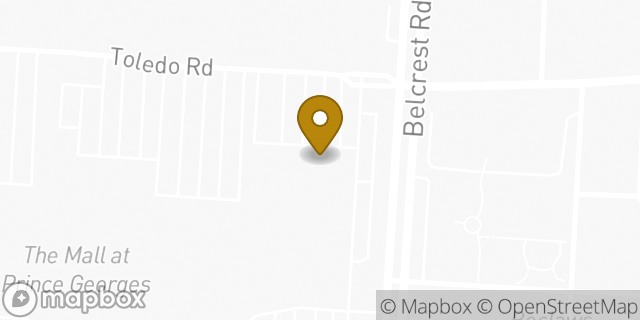 Map showing the location of Amazon Locker - Bream in Hyattsville, MD 20782