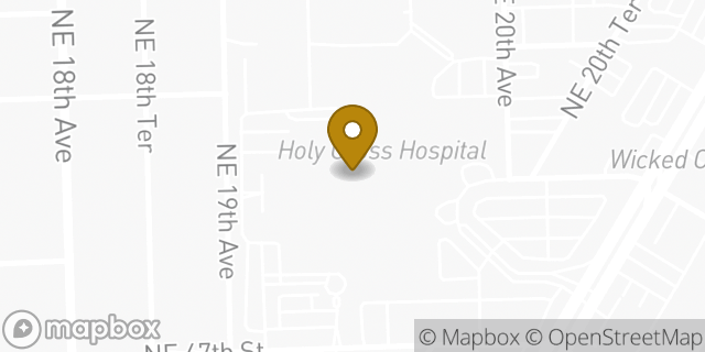 Map showing the location of Starbucks Coffee in Fort Lauderdale, FL 33308