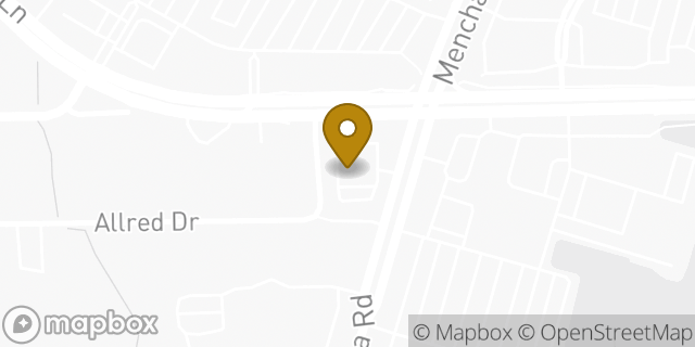 Map showing the location of Bank Of America in Austin, TX 78748