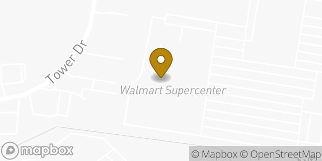 Map showing the location of Walmart in Monroe, LA
