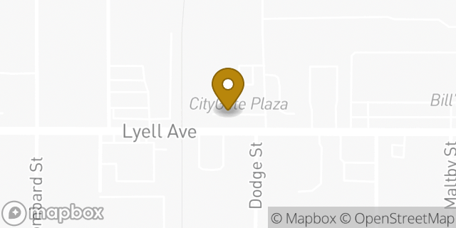 Map showing the location of Subway in Rochester, NY 14606
