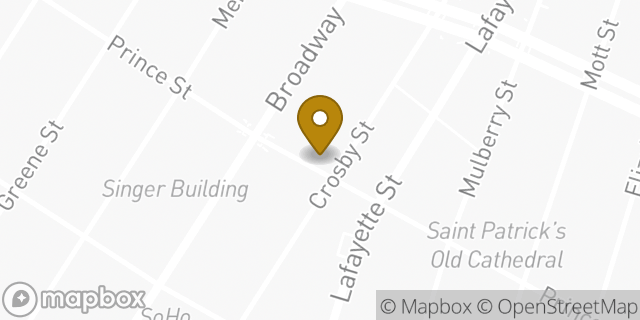 Map showing the location of Equinox SoHo in New York, NY 10012