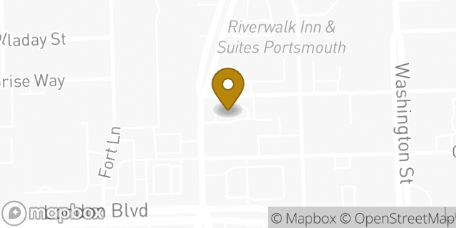 Map showing the location of Starbucks in Portsmouth, VA 23704